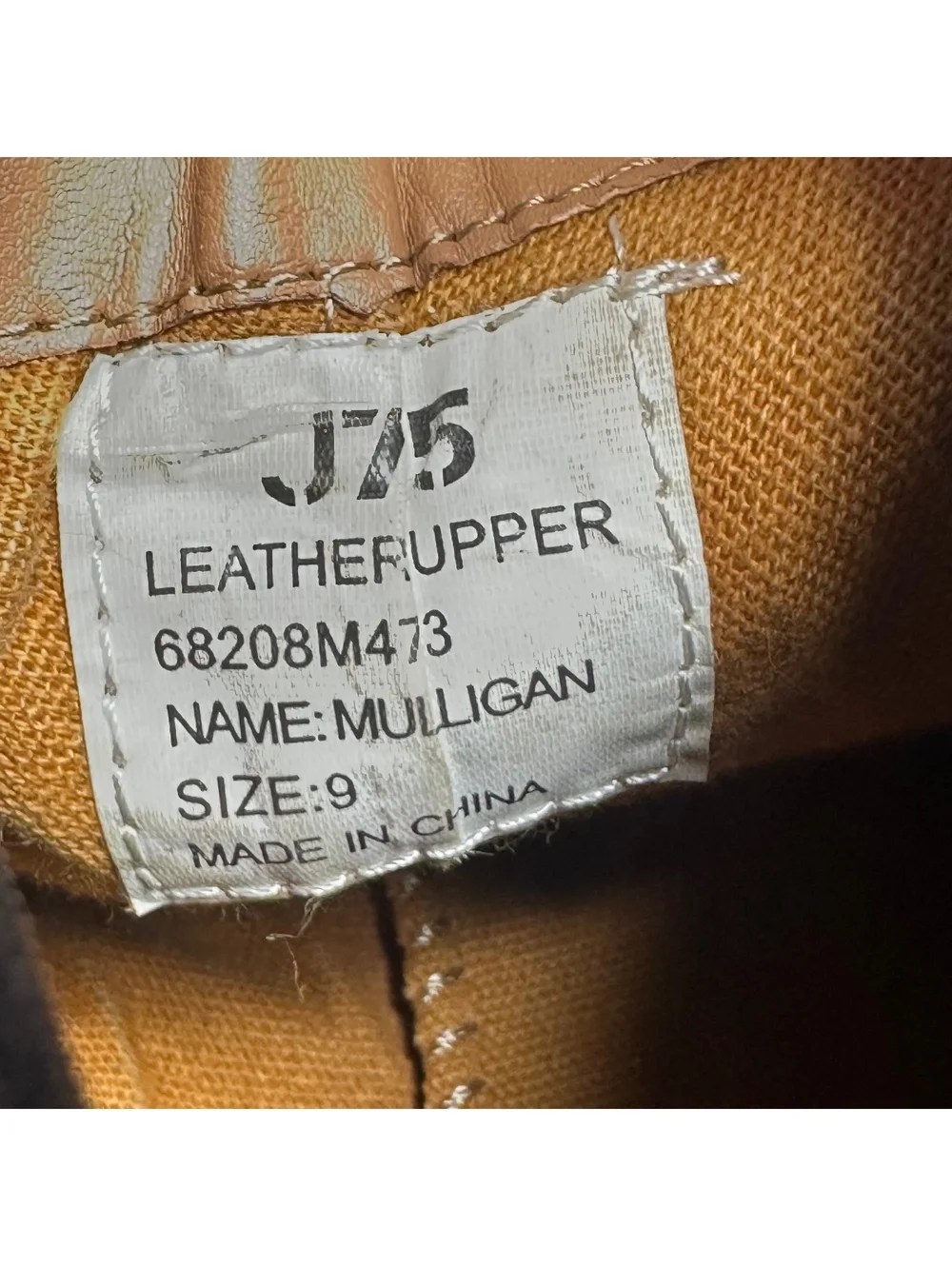 J75 by Jump Muligan Leather Chelsea Boots Size 9 Distressed Casual Ankle Boot